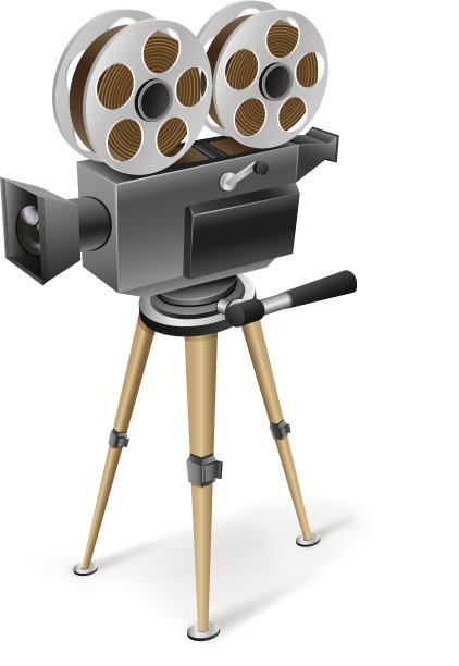怀旧电影摄影机图片下载
