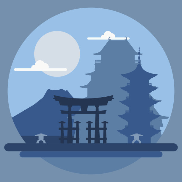 日本平面设计景观图片下载