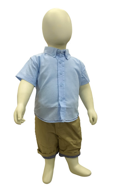 穿着休闲服装的儿童人体模型图片下载