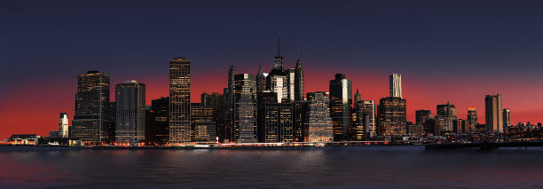 曼哈顿在晚上图片下载