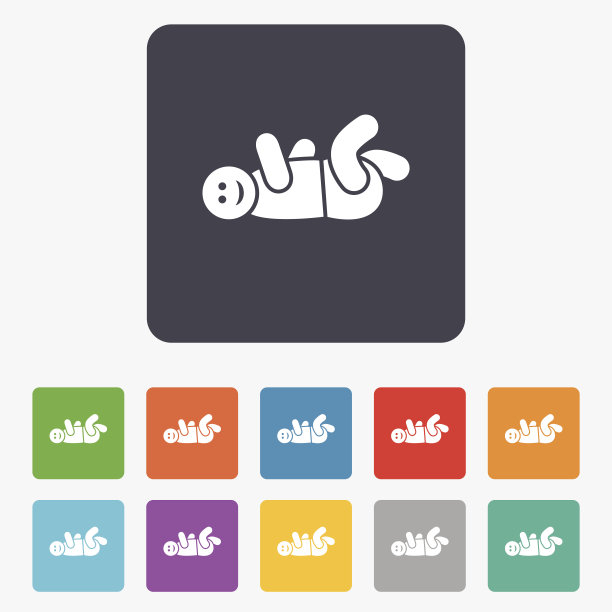 婴儿婴儿标志图标。蹒跚学步的孩子的象征。图片下载