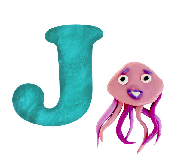 橡皮泥3D字母雕塑孤立图片下载