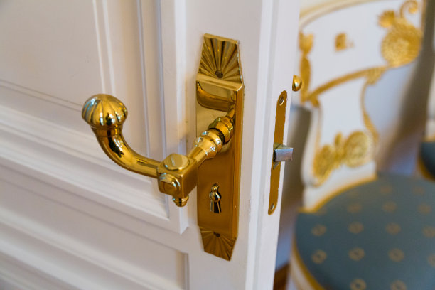 金色的门把手素材图片