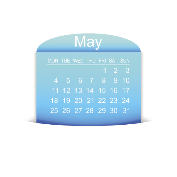 日历2015年5月。矢量图图片下载