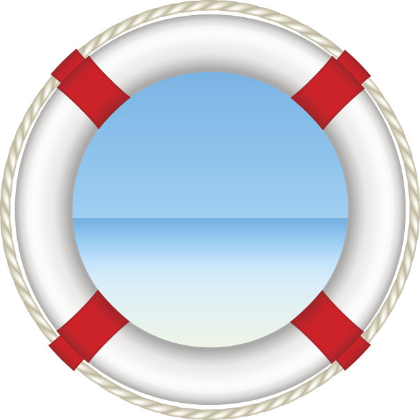 白色救生圈作为海滩概念图片下载