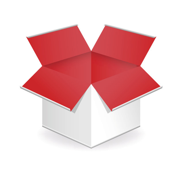 大的白色礼盒向量图片下载