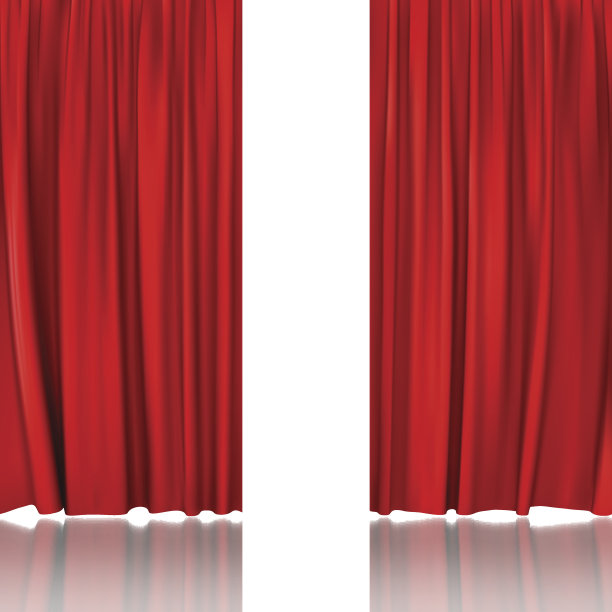 红色舞台幕布图片下载