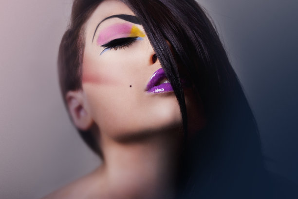 明亮的时尚和编辑化妆图片下载