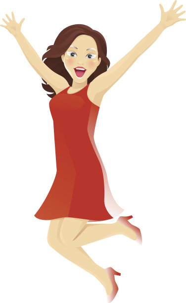 跳来跳去的女人图片下载