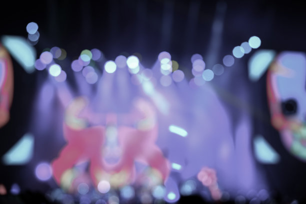 模糊的迪斯科派对和音乐会现场图片下载
