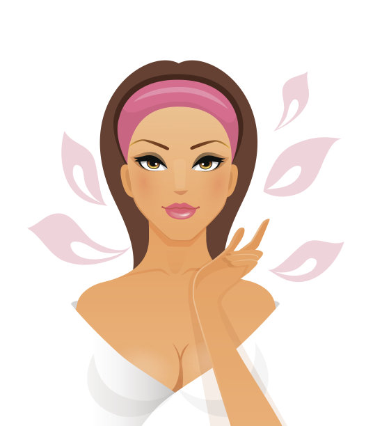 白底美人图片下载