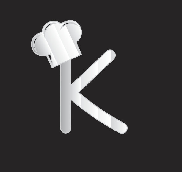 以厨师为主题的字母设计图片下载