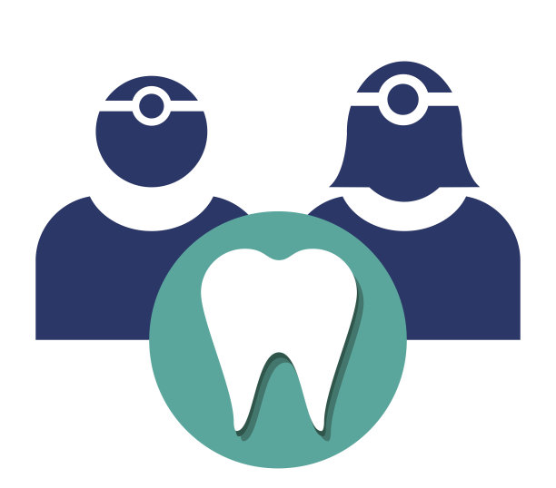 牙医与牙齿图标设计图片下载