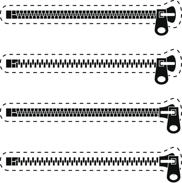 拉链黑色符号图片下载