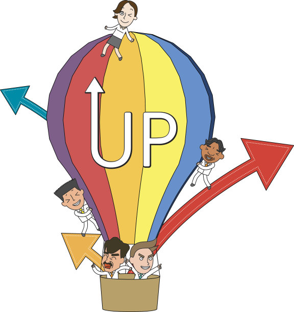 搞笑线人物插图商业故事系列图片下载