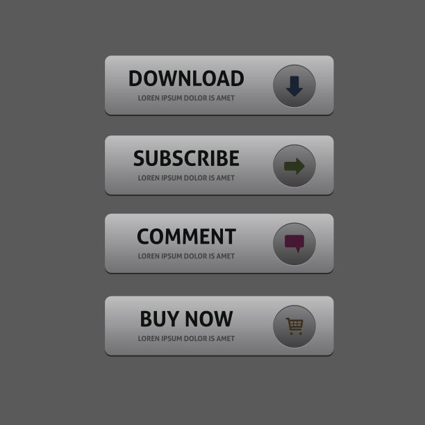 号召行动金属风格图片下载