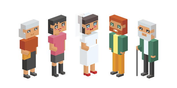 3d等角家庭夫妇孩子孩子人们概念平面图标爱第一次约会婚礼养育一起矢量正方形插图男人女人图片下载