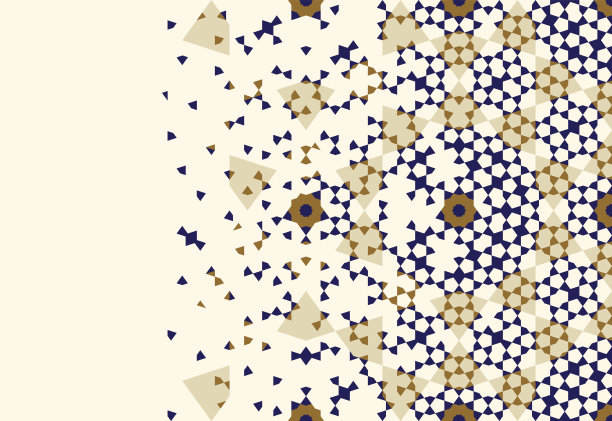 带有摩洛哥装饰的页面设计模板图片下载