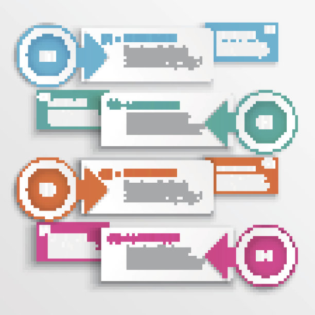 四步信息图设计现代矢量插图图片下载