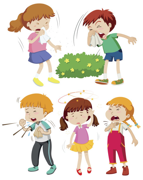 患感冒发烧的儿童图片下载