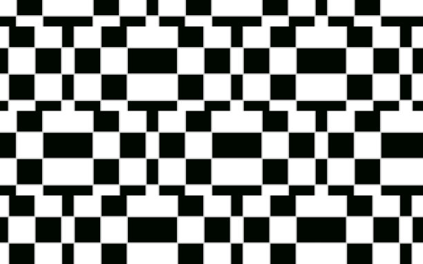 几何矩形黑白图案抽象背景图片下载