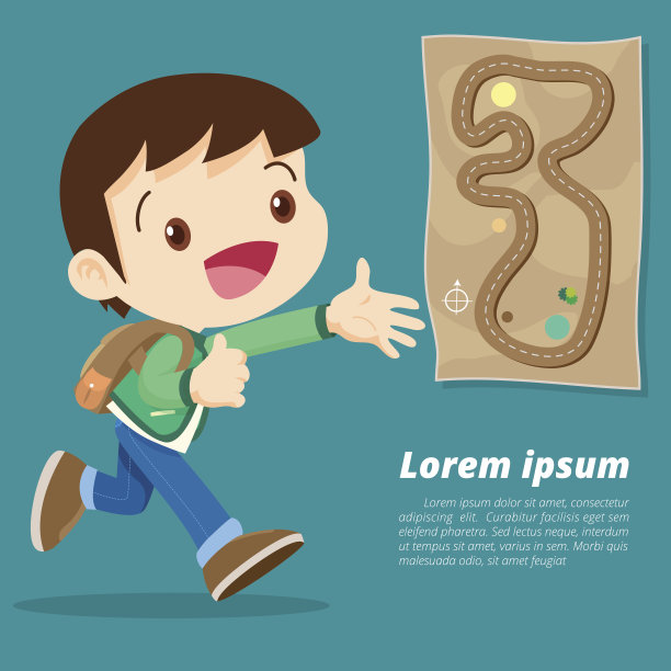 可爱的旅行的男孩图片下载