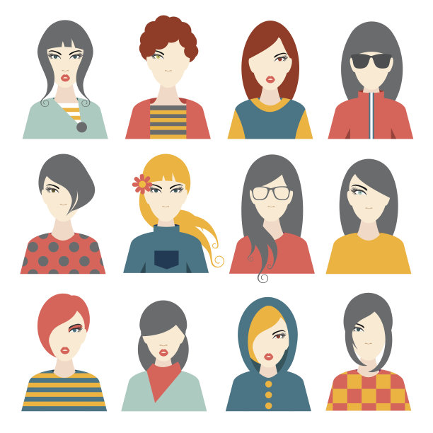 女人头像图片素材图片