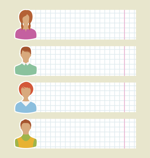 学校儿童和方格纸图片下载