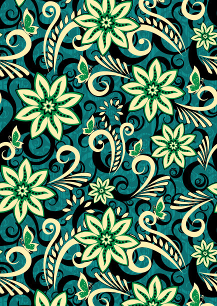 复古花朵图案图片下载