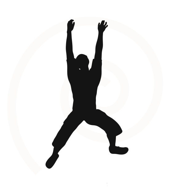 高级登山者剪影插图图片下载