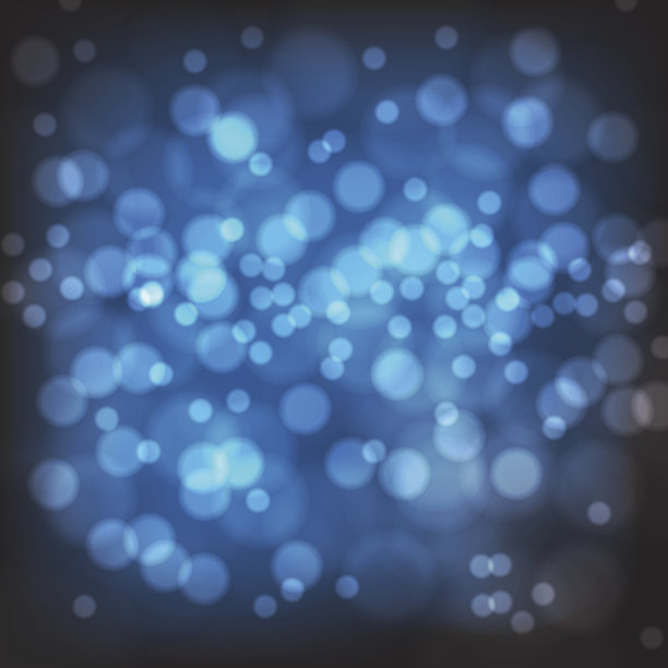 蓝色抽象散景背景图片下载