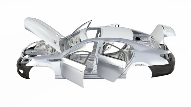 车身没有车轮，侧面没有阴影图片下载