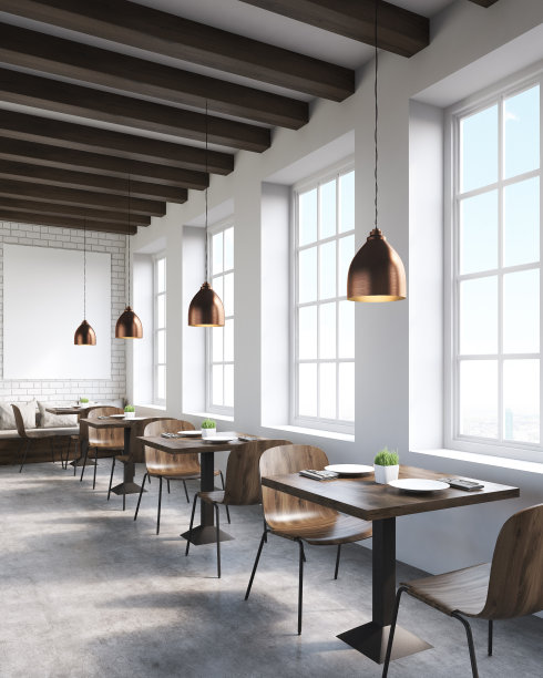 纽约当地的咖啡馆图片下载