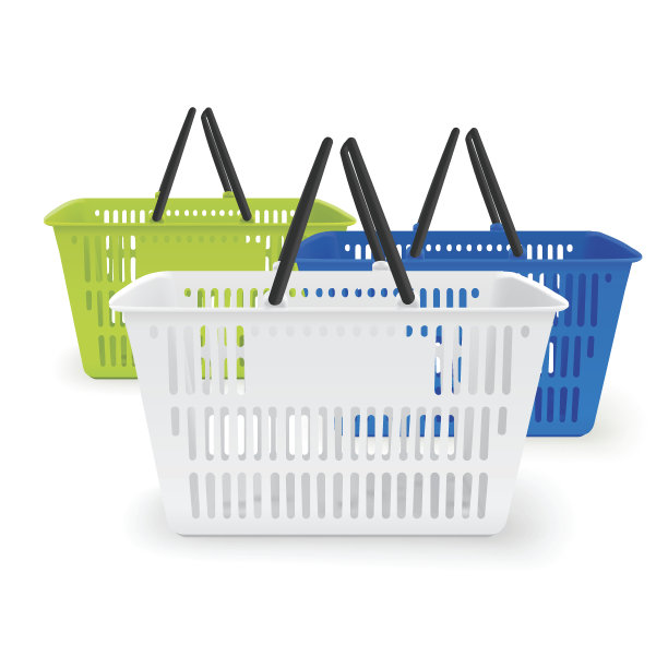 孤立的矢量购物篮图片下载