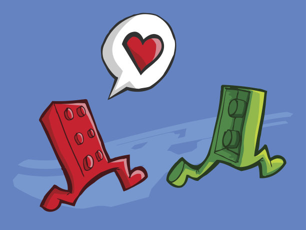 两块砖头在爱情中和平图片下载