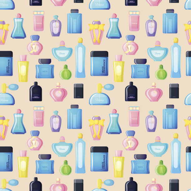 香水瓶向量集。图片下载