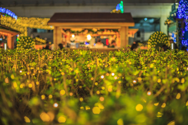 闪亮的圣诞节装饰对象图片下载