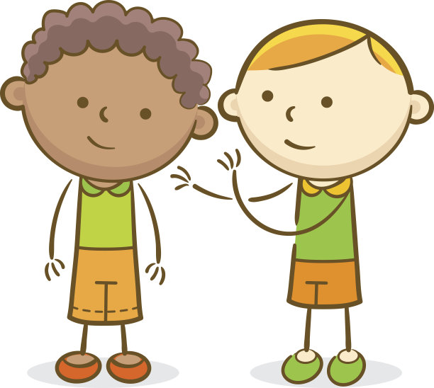 孩子们窃窃私语图片下载