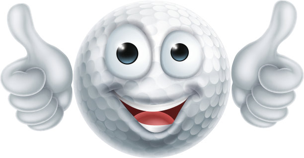 卡通高尔夫球人的性格图片下载