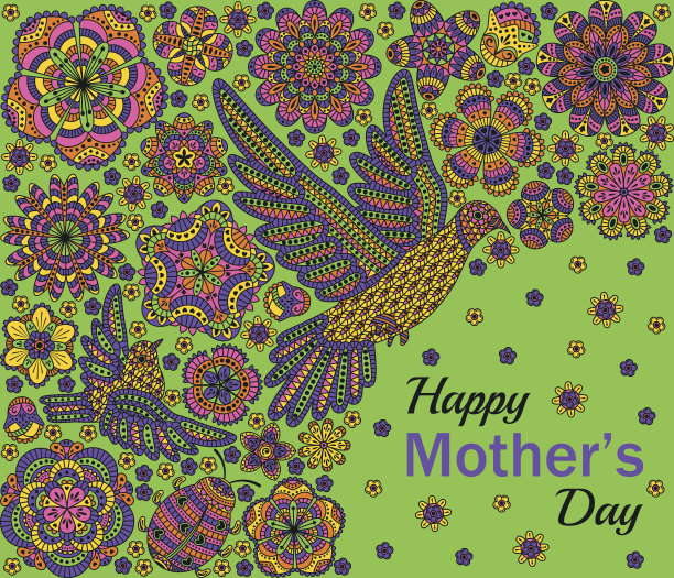 贺卡设计母亲节快乐图片下载