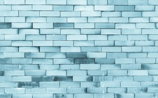 蓝色调砖墙的抽象背景图片下载