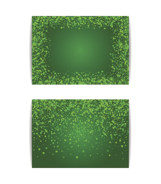 水平圣帕特里克节横幅模板图片下载