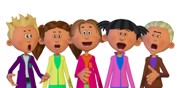 孩子们唱歌图片下载