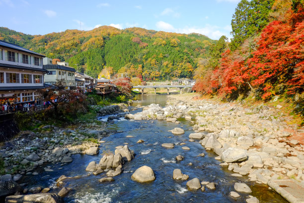 美丽的风景秋天在可兰经，日本图片下载