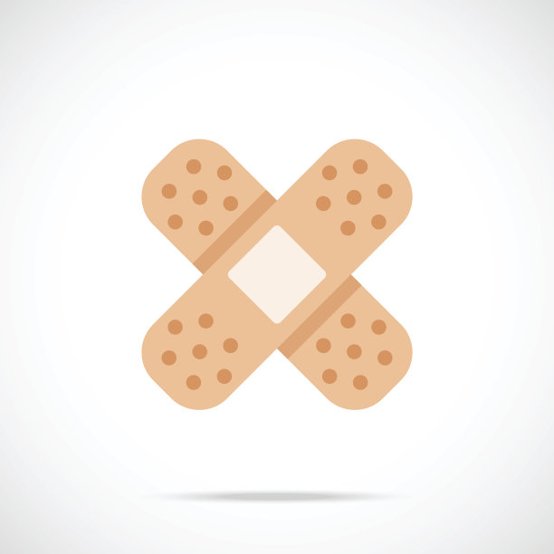 矢量粘绷带图标。现代平面设计矢量插图图片下载