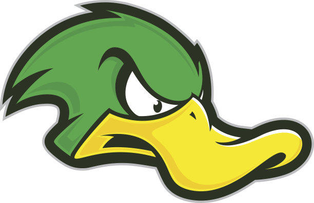 愤怒的鸭子吉祥物图片下载