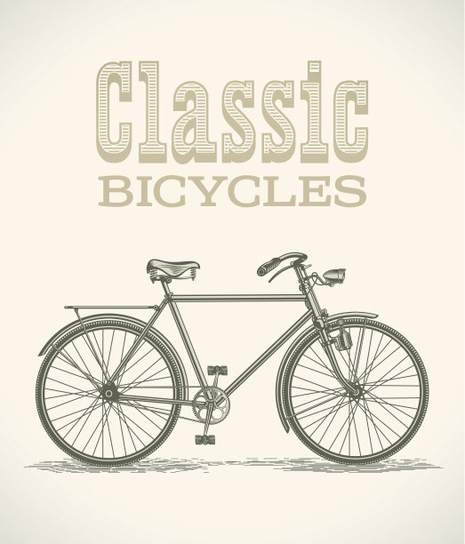 经典的绅士的自行车图片下载