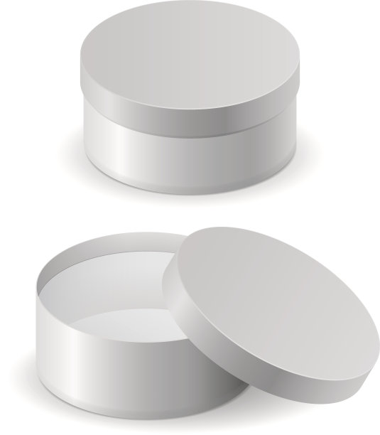 白色圆形盒子图片下载