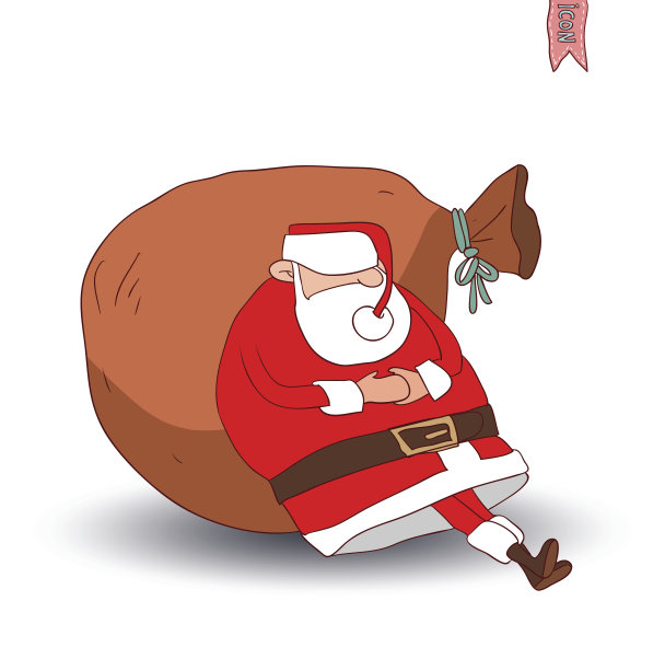 圣诞老人。矢量插图。图片下载