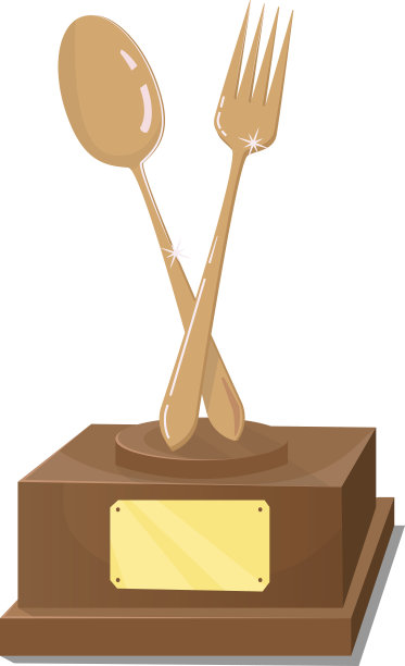 三等奖菜。青铜奖杯。图片下载